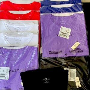 Sold…FIVE BRAND NEW in bag.100% cotton crewneck Prima,Tee XLP $10each/$45 for 5